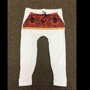 Vie + Riche White/Rose Joggers
